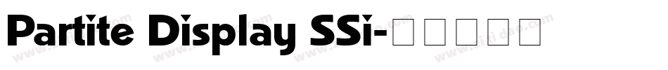 Partite Display SSi字体转换